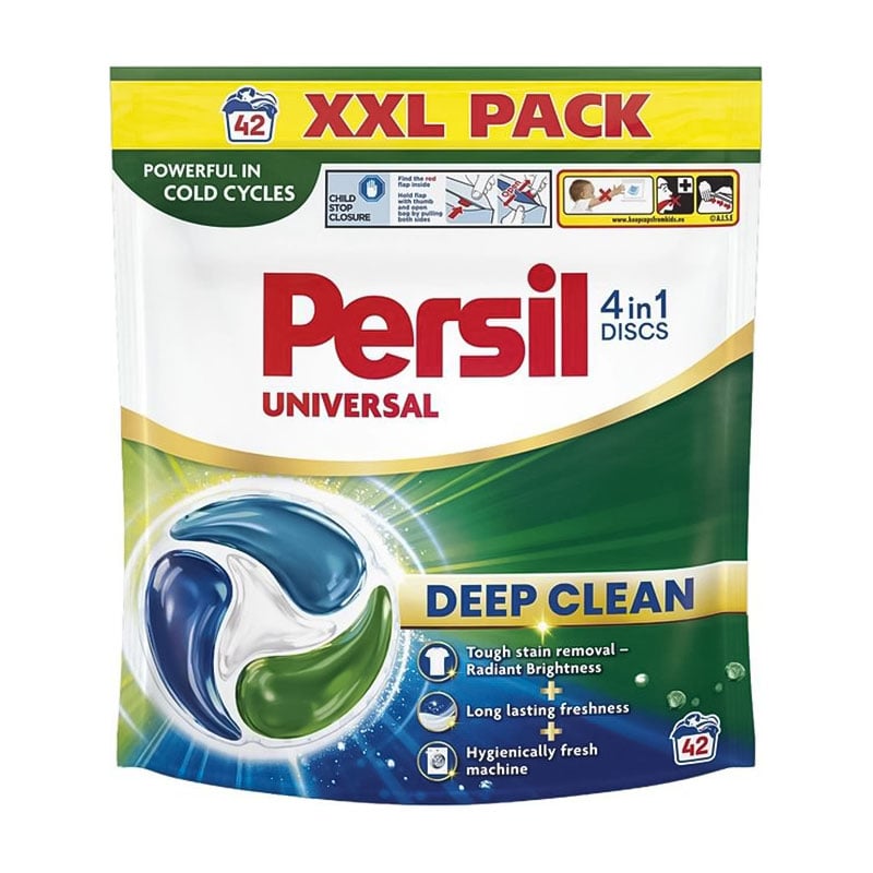 Диски для прання Persil Universal 4 in 1 Discs Deep Clean, 42 цикли прання, 42 шт